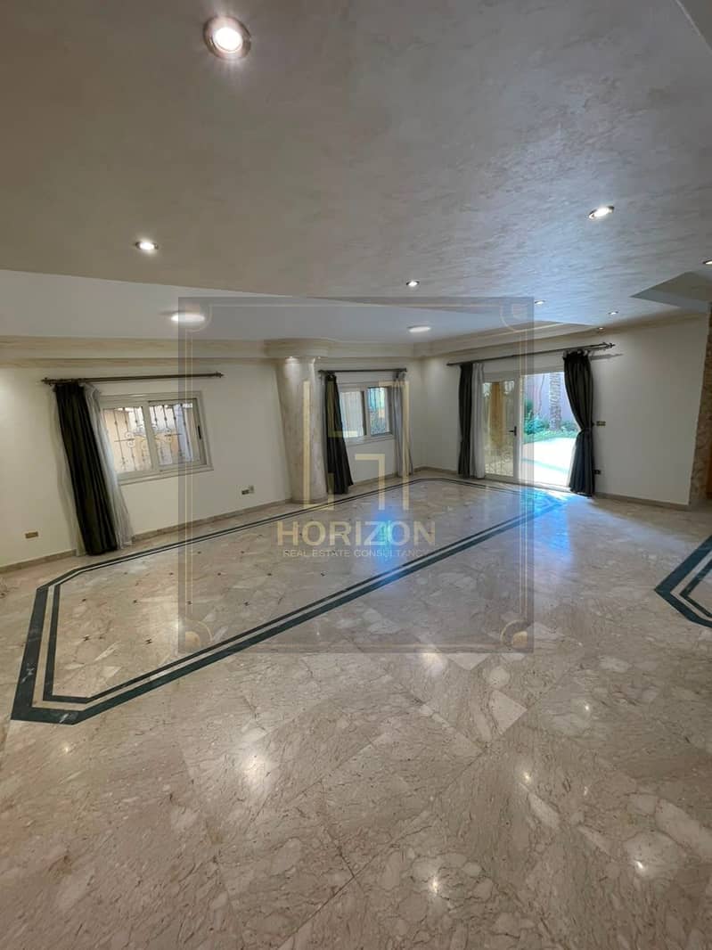 Semi Furnished Villa 5rooms + Nanny rent Compound Katameya Hills New Cairo - Widok 6