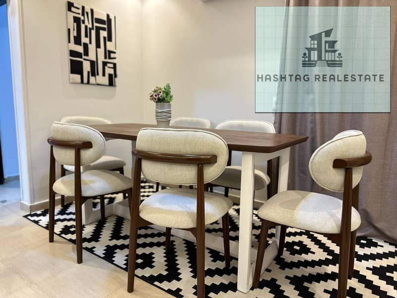 Luxury hotel apartment for rent in حي 16 Badreldin, just meters from Mazar Mall and close to Beverly Hills Sheikh Zayed, in front of Kompond El Karma on a main street. – další