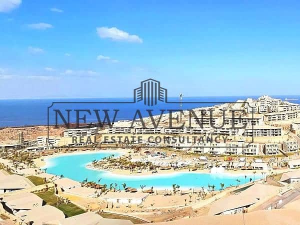 Ready to move semi finished sea view Chalet with 1.5 years delivery for sale in IL Monte Galala Ain El Sokhna developed by Tatweer Misr - Widok 3