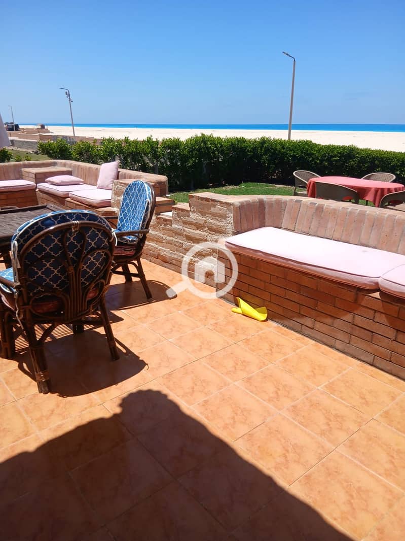 Chalet for rent, first row by the sea, directly in Al-Fayrouz Village - Mehr
