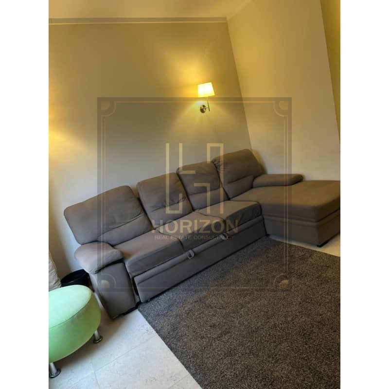 lowest price furnished Studio for sale The Village Palm Hills New Cairo - Vista 4