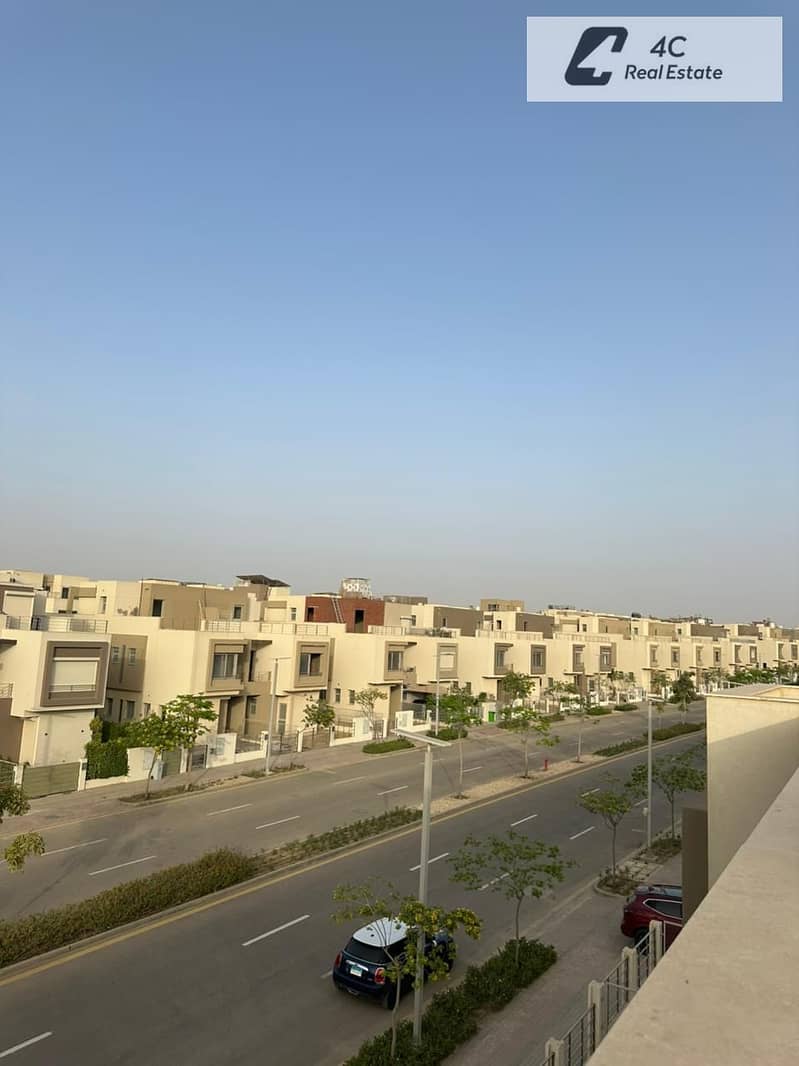 Twinhouse villa 297m for sale in palm hills new cairo view landscape | Ready to move - Widok 4