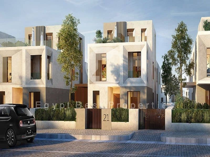 For Sale Twin House with Private Garden At A prime Location Vye Sodic New Zayed with instalment Over 10 years - Ansicht 2