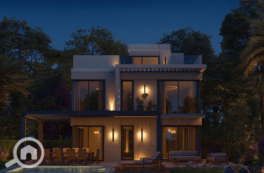 Townhouse for sale 220m in a compound in Town v town Sheikh Zayed with installment for 8 years - Mehr