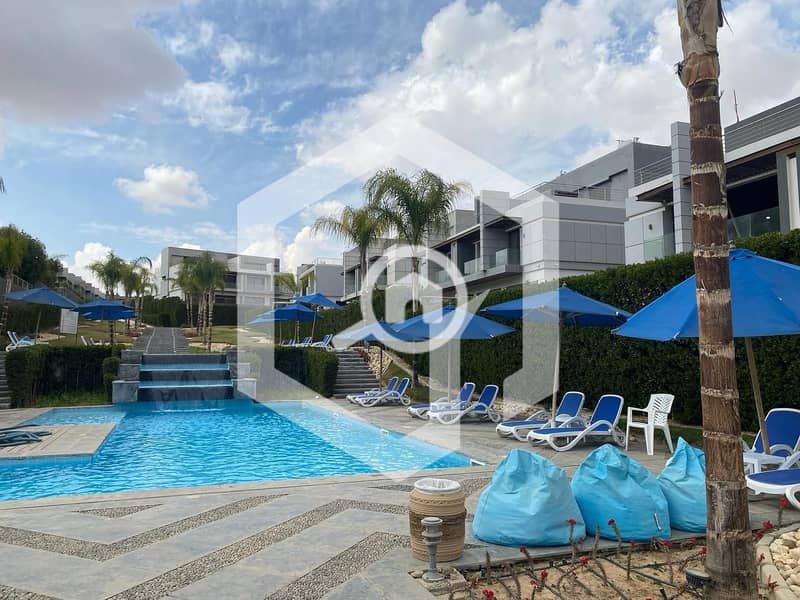 Twin House with a Private Garden in a Prime Location Ready To Move for sale in Patio Al Zahraa, La Vista, El Sheikh Zayed - Więcej