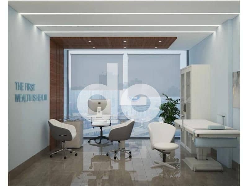 Administrative Office For Rent 54 SQM Fully Finished with AC's 2 Rooms+ Reception in One 7 Mall New Cairo - 5th Settlement - Vista 4
