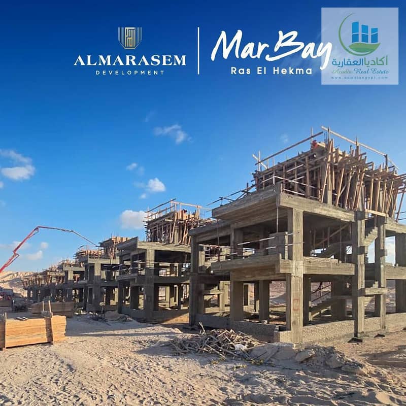 MAR BAY Ras El Hekma | Corner Townhouse on the Lagoon | Al Marasem Direct Lagoon View – Premium Corner - Widok 2
