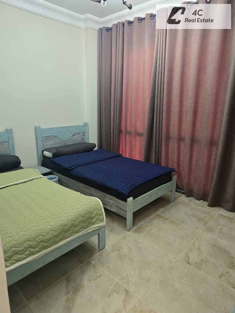 Under market price Twin house for sale 142 m fully finished ready to move bahry Very prime location view pool in Lavista ras el hekma North Coast - Widok 6
