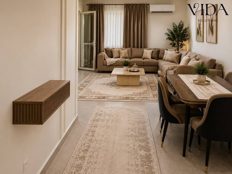 140m Apartment for sale in Jannah 2 Sheikh Zayed, North-East facing, a rare opportunity | fully finished | integrated services | 24/7 security | ready - Widok 6