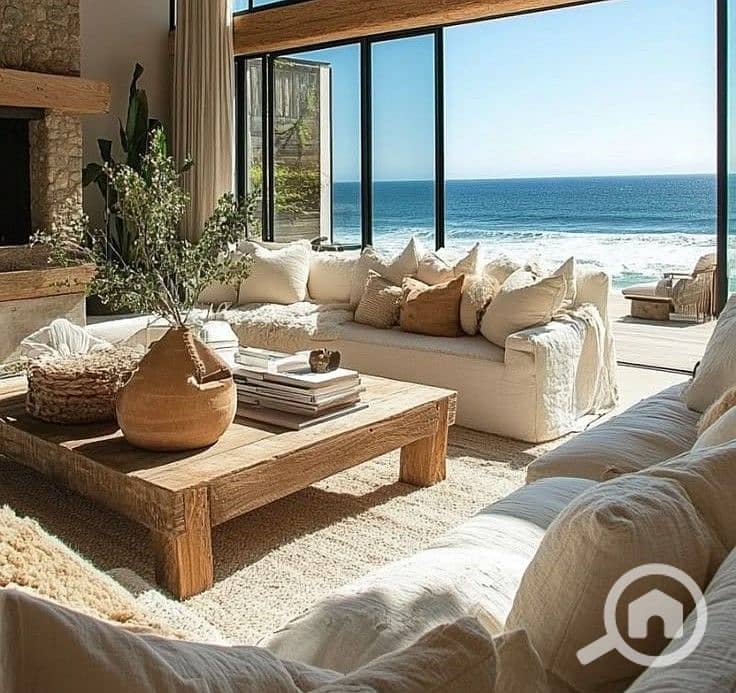 chalet with fully finished, first row on the sea, for sale at the lowest price in La Vista Gardens, Ain Sokhna, next to Porto So - Widok 4