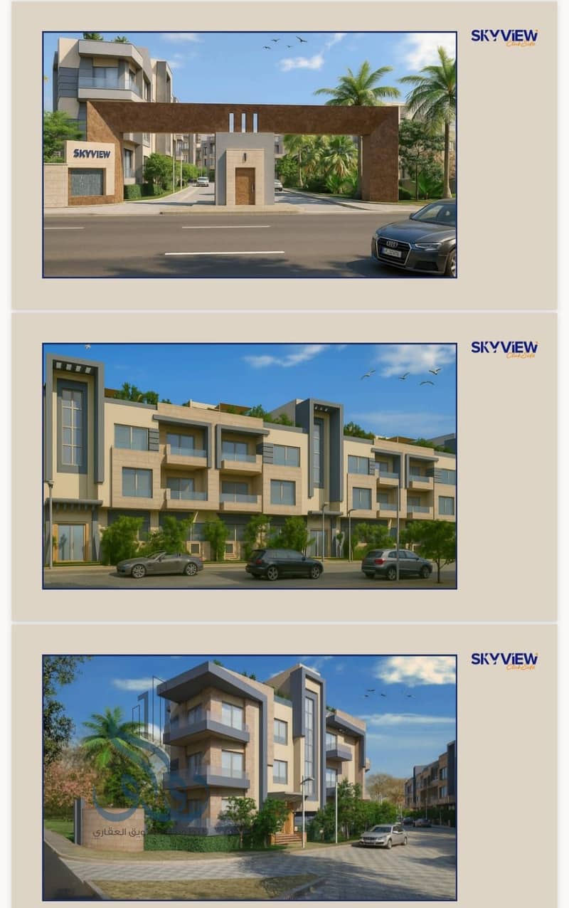 3-bedroom apartment, 129 square meters - Sheikh Zayed - Sky View 3 - Price: 4,500,000 - Installments over 10 years - Ansicht 3