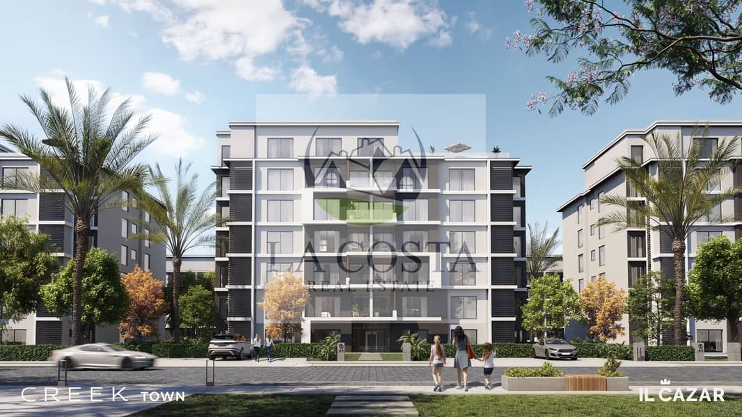 Direct Lake View Ground Duplex for Sale – Creek Town New Cairo | Ready to Move | Down Payment & Installments - Aanzicht 4
