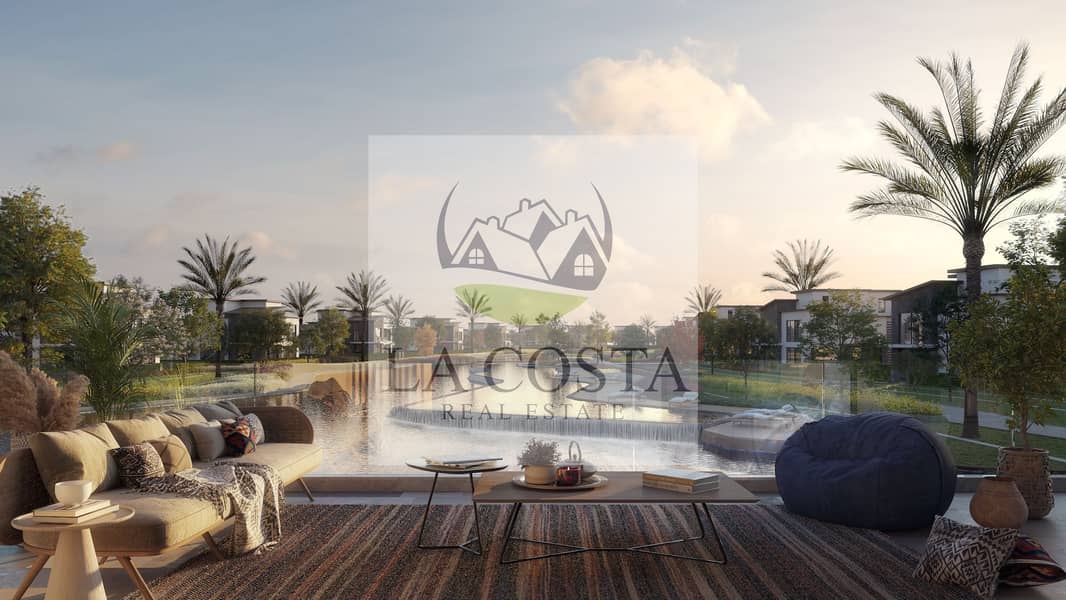 Direct Lake View Ground Duplex for Sale – Creek Town New Cairo | Ready to Move | Down Payment & Installments - Aanzicht 5