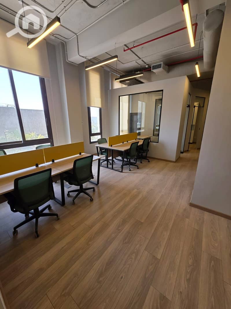 Unique administrative headquarters of 192 m fully finished for rent in the strongest location in District 5, New Cairo. - Widok 5
