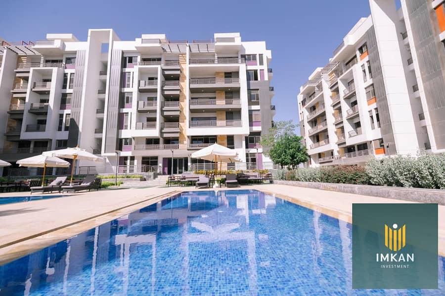 Two-bedroom apartment with a sea view and a prime location for sale in installments over 10 years, next to AUC in The Icon Compound, Fifth Settlement, – pohled 3