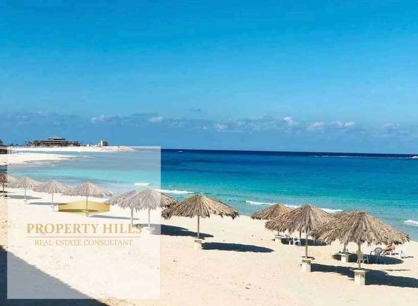 Fully finished chalet for sale in Marseilia Beach 5 – prime location in Ras El Hekma – North Coast. - Widok 2