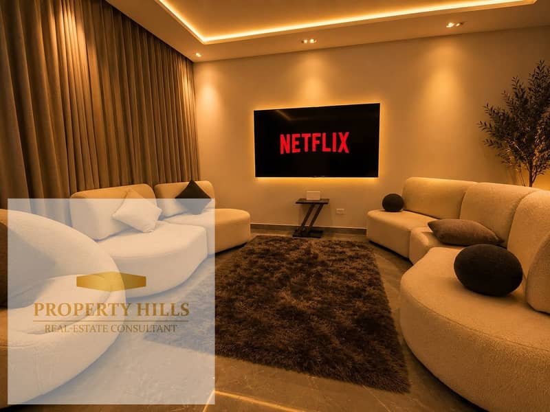 Townhouse for sale, ultra-super-lux finishing, in the heart of Fifth Settlement, with a down payment of 1,825,000 - Mehr