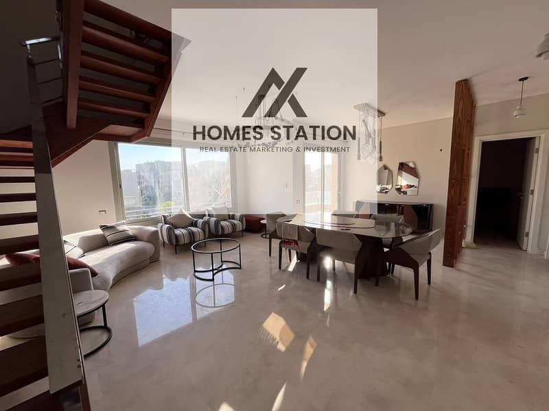 Fully Furnished Penthouse for Rent in Village Gate – New Cairo - Widok 2
