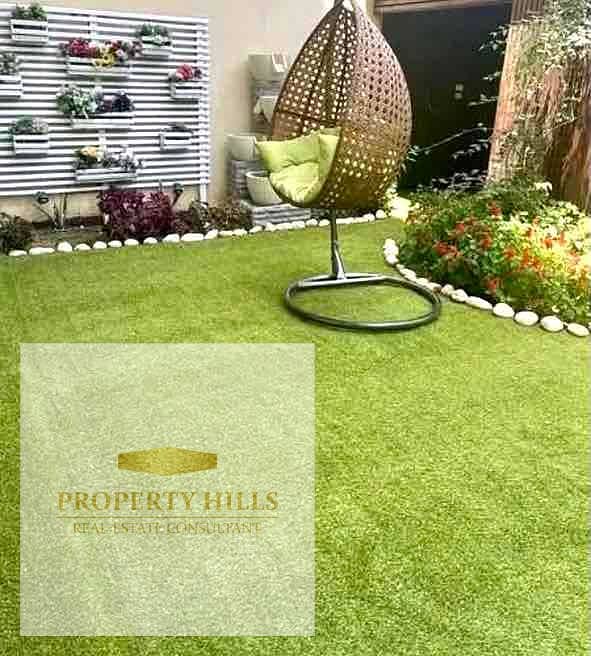 Last apartment in the compound with a garden, immediate delivery, fully finished. The compound has all services and is located with a direct view of the landscape on the Suez Road, in front of the Open Air Mall, Madinaty. - Widok 6