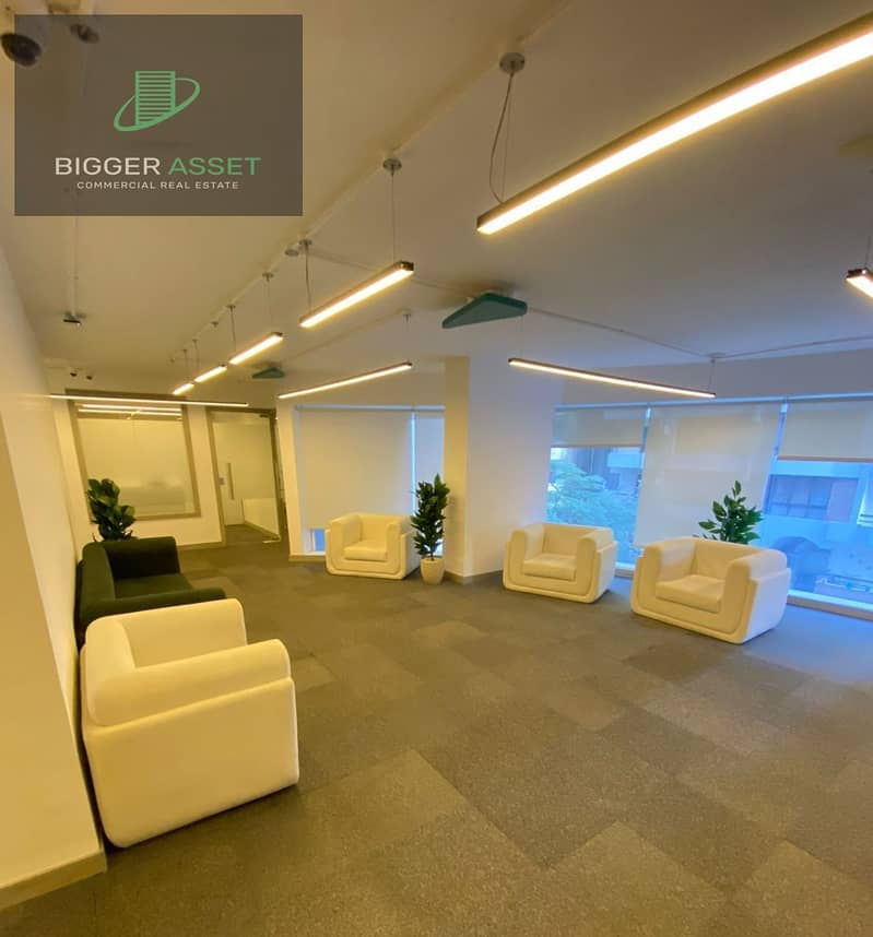 Fully finished Office 900Sqm For Rent in Degla Maadi – pohled 5