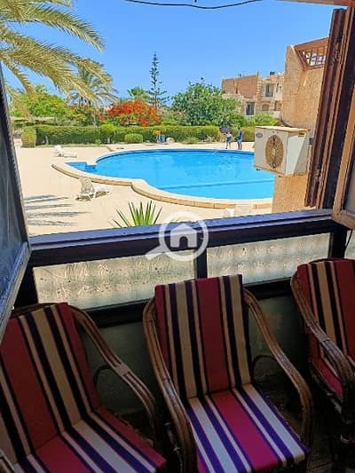 2 Bedroom Chalet for Rent in North Coast, Matruh - شاليه للايجار في مارينا ارضي 2 نوم مكيف 1 حمام علي حمام سباحه