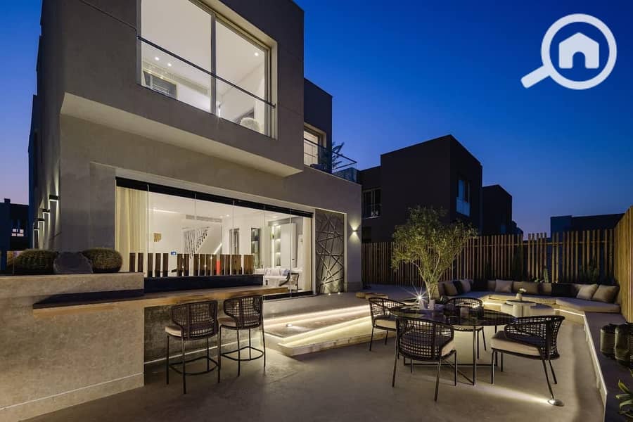 Standalone villa at the price of an apartment in PALM Compound HILLS with a down payment of 347,000 | Villa for sale - Badya Palm Hills - Rock Eden - Ansicht 4
