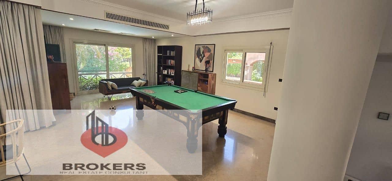 Modern villa for rent with a swimming pool and garden in Katameya Hills – pohled 6