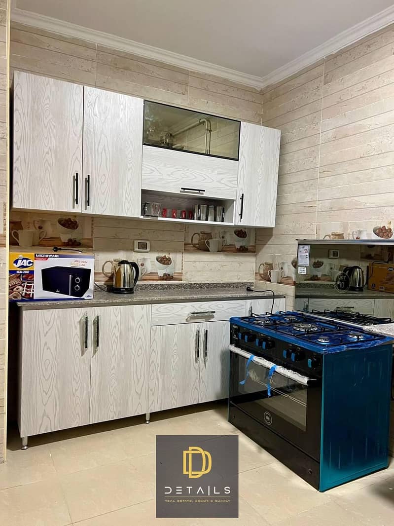 For rent in Janna Zayed 2 Compound, fully furnished with hotel-style luxury furnishings, at a bargain price that won't be repeated. - Mehr