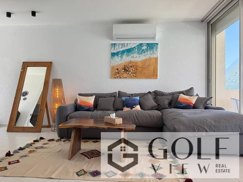 For sale: Resale, lowest price. 140 m² penthouse chalet with a 70 m² terrace in Fouka Bay on the North Coast, Ras al-Hikma. Features a direct view of - Widok 3