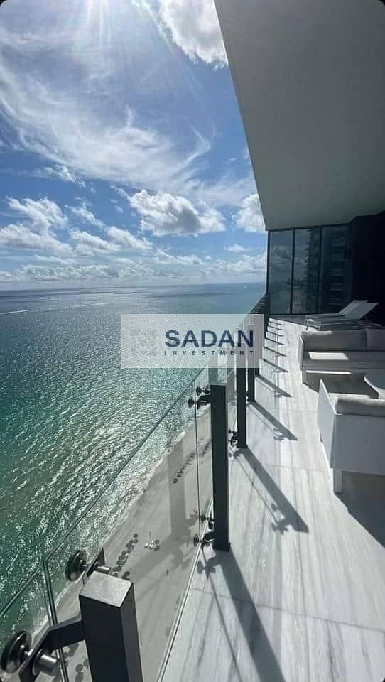 Hotel apartment on the beach with the highest monthly rental return in dollars - fully finished + ACs in Alamein Towers, North Coast – pohled 2