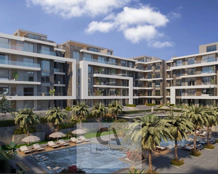 Own an apartment for sale at cash price in Patio Sola Compound with La Vista 25% cash discount With a very special view | Patio Sola_ La Vista - Widok 3