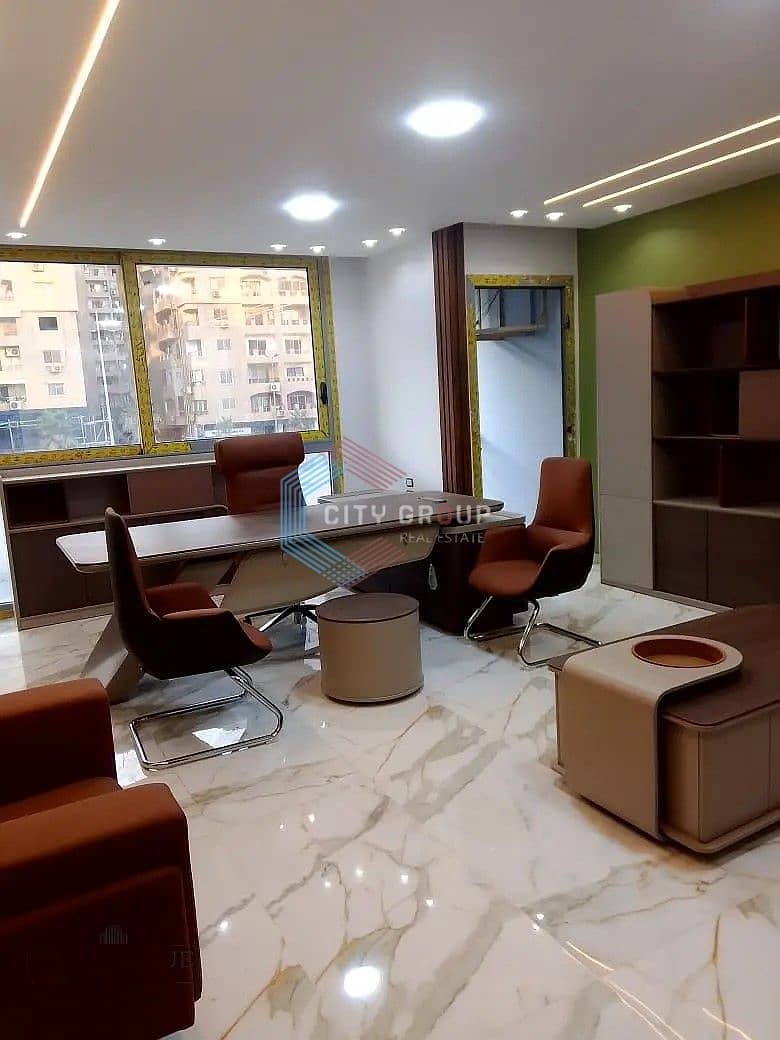 Furnished office space for rent in a prime location in Maadi on the Ring Road, 230 square meters. – pohled 2