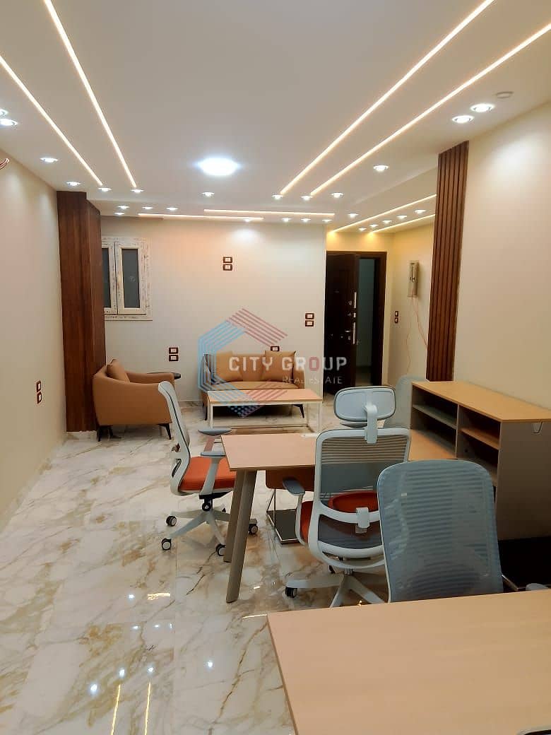Furnished office space for rent in a prime location in Maadi on the Ring Road, 230 square meters. – pohled 5
