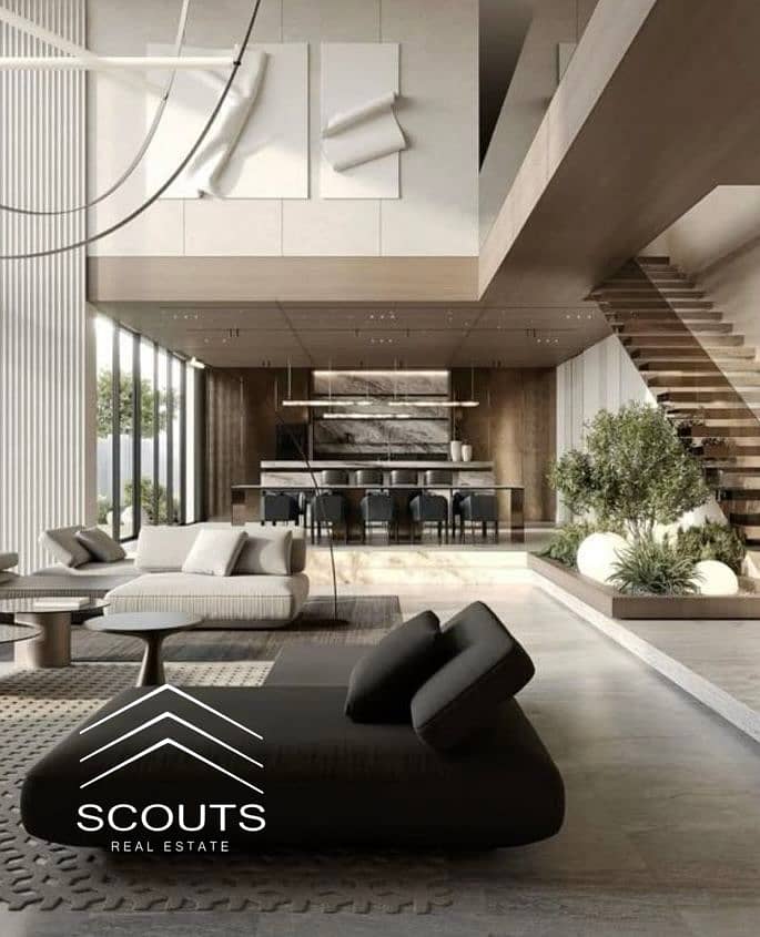 Townhouse for sale with an amazing direct view of the lagoons and landscaped areas in New Cairo, fully serviced, - Ansicht 2