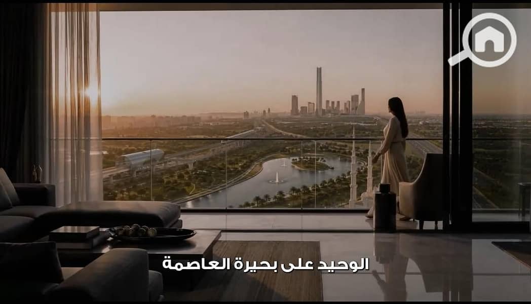 In the strongest location in the New Administrative Capital, located between the Green River and the Iconic Tower, the tallest tower in Africa, own your apartment with a down payment starting from 5% and installments up to 10 years. – pohled 5