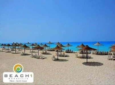 2 Bedroom Chalet for Rent in North Coast, Matruh - شالية للايجار بالساحل الشمالي - North Coast › Marseilia Beach 1 - مالك