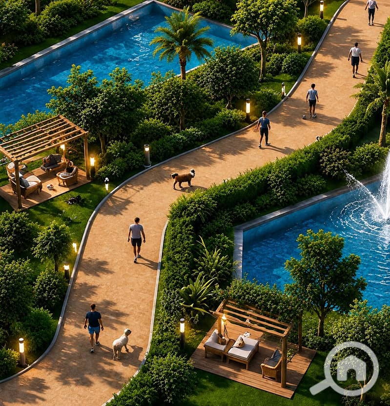Your chance now to own a 71 square meter apartment with a down payment of 230 thousand in the heart of R8, the best investment opportunity with the Indigo Hotel inside the compound, which means the value of your unit increases every day. Just book at the price of the crane. – další