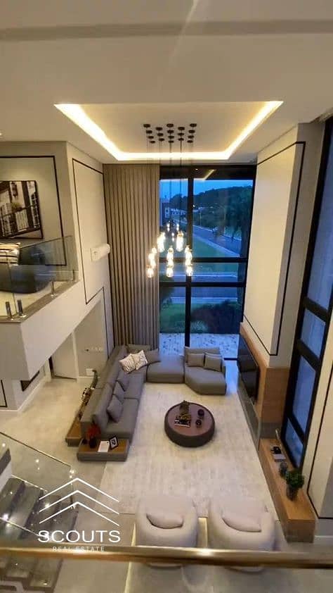 Immediate delivery of a fully finished standalone villa panoramic views of Crystal Lagoon for sale in Taj City New Cairo near Sarai and Taj Sultan - Visning 3