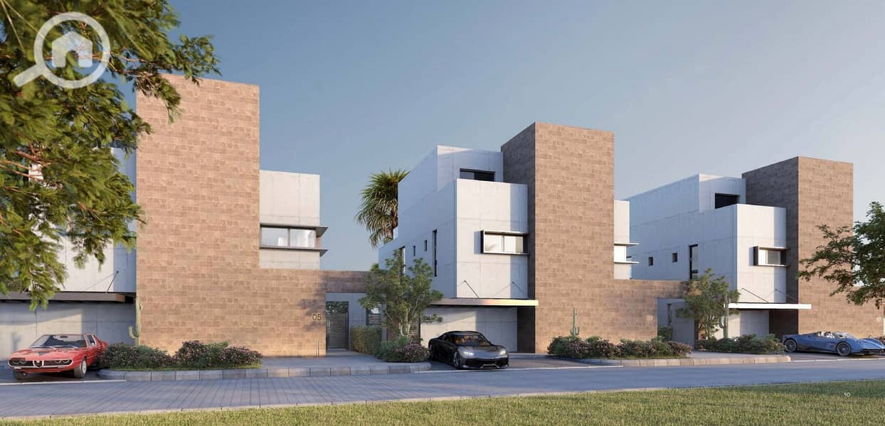 Corner townhouse villa for sale in Vaha Compound, Sheikh Zayed - Mehr