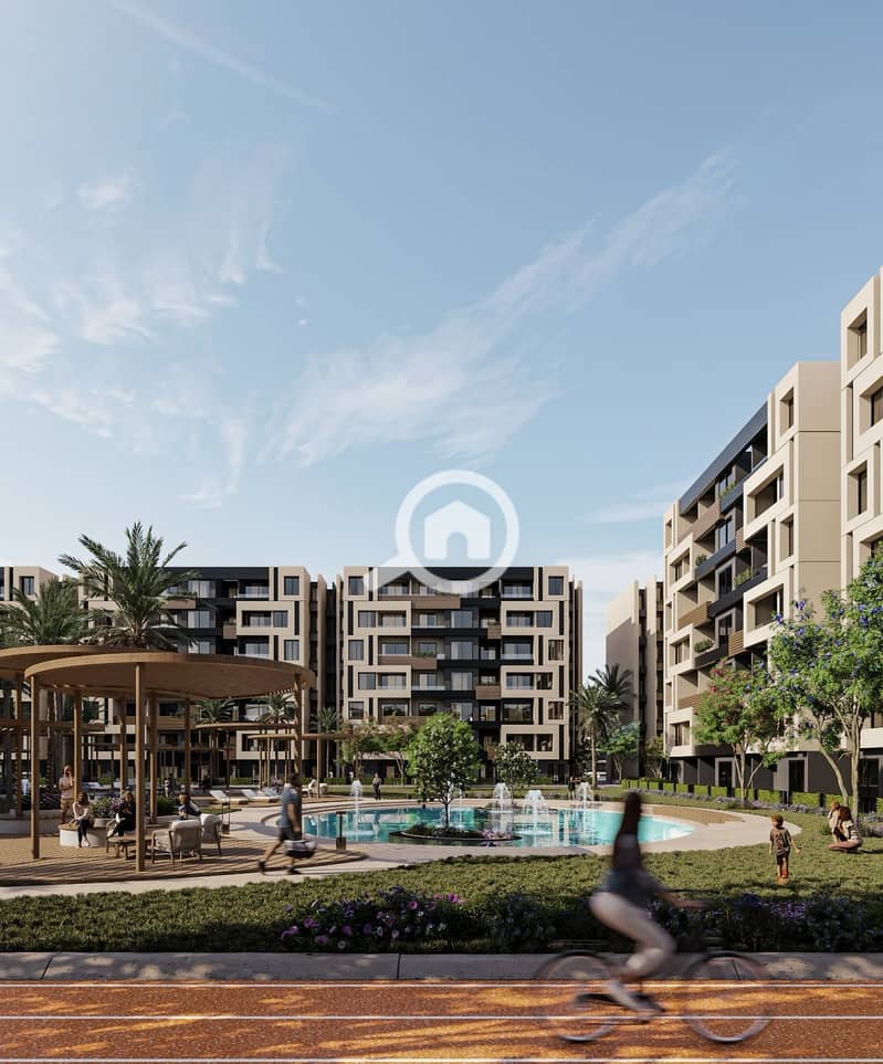 Opportunity for a 100m apartment with a down payment of 436,000 and a monthly installment of 32,000 for 10 years in a luxurious compound in front of Hyde Park and minutes from the American University with a view of lakes and landscaping. - Widok 5