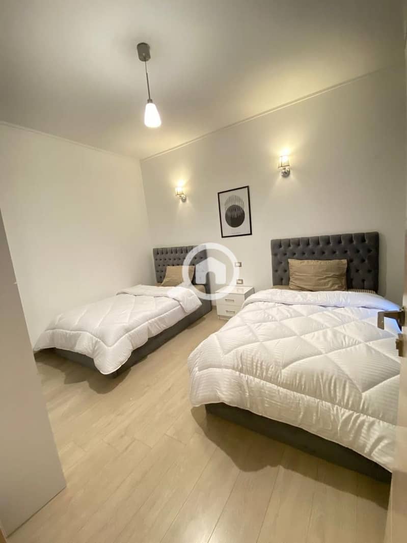 Duplex for rent, furnished, ultra-modern, Village Gate, Palm Hills, New Cairo - Widok 6