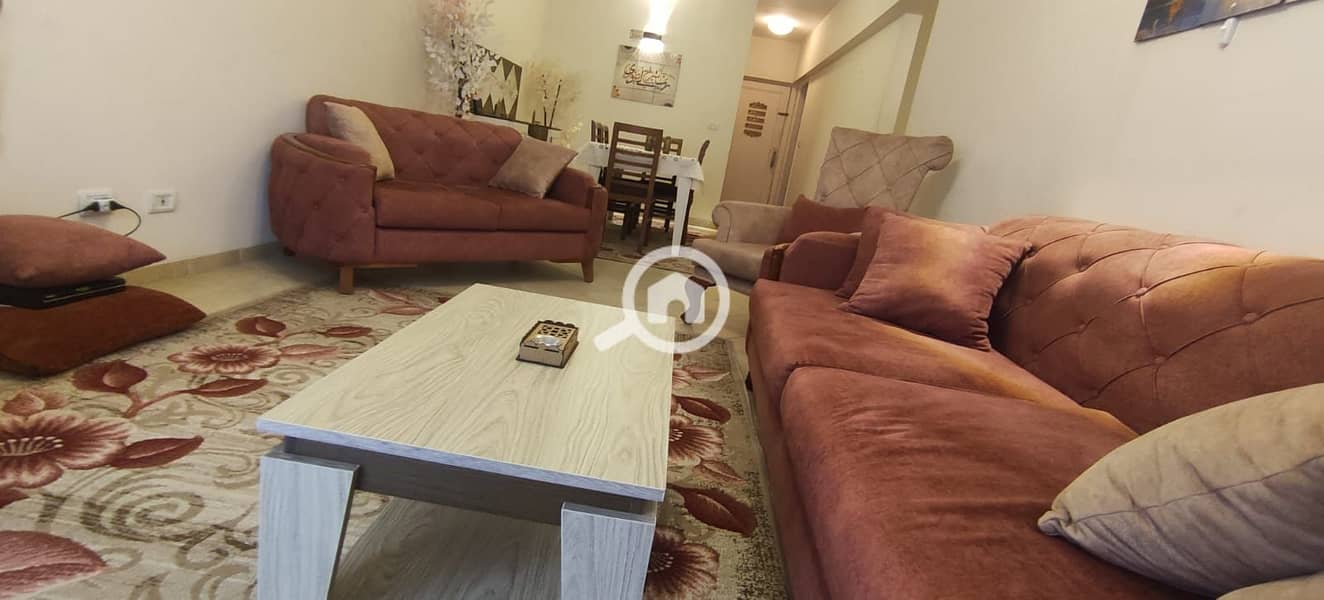 Furnished apartment for annual rent in Al-Saraya, direct sea view - Mehr