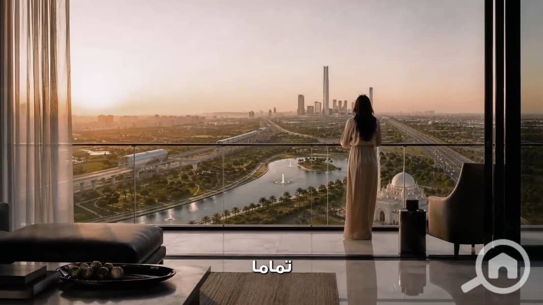 With a 5% down payment over 10 years, own a two-bedroom apartment in the most distinguished project in the administrative capital in the heart of the Green River, overlooking the iconic tower and the only lake at the entrance of the capital. - Ansicht 4