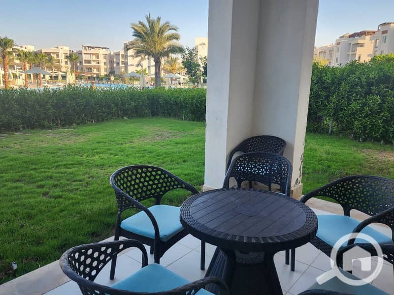 Ground floor chalet with garden for rent in Amwaj Sayed Abdel Rahman Village – pohled 4