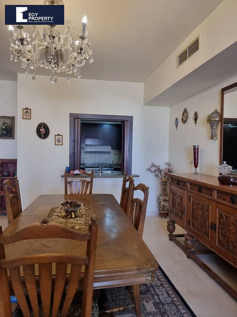 Apartment with garden For Sale in Uptown New Cairo Fully Furnished with attractive price – pohled 5