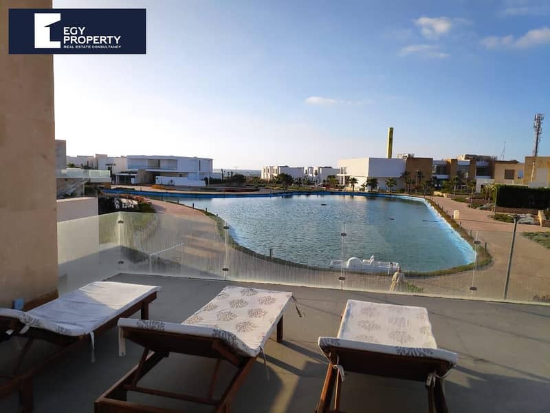 Villa with private pool For Sale in Seashell North coast Fully Furnished lagoon view - Widok 4