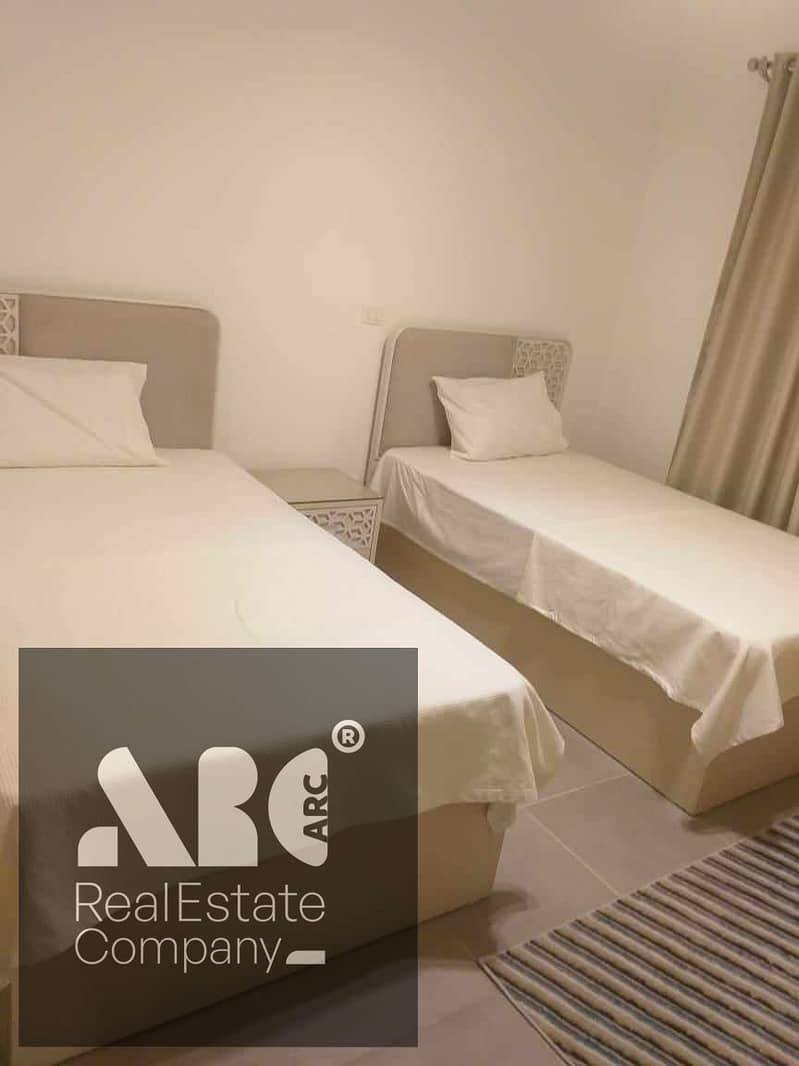 Chalet for rent in Amwaj, North Coast - great deal 2 bedrooms, 2 bathrooms 2nd floor, prime location Direct pool view 2 steps from the sea – další