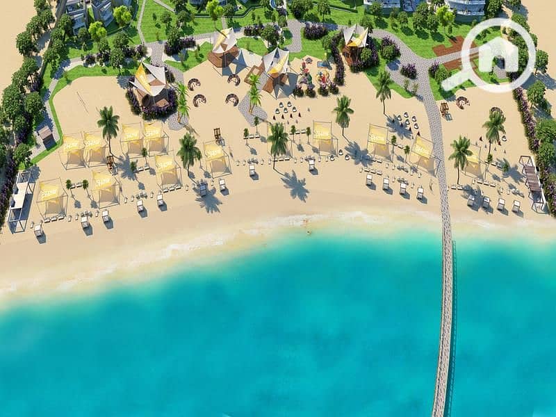 Chalet 141 meters, 3 rooms, super luxury finishes by the sea and immediate delivery with a 10% down payment over 6 years in the village of Boho Sokhna. - Widok 4