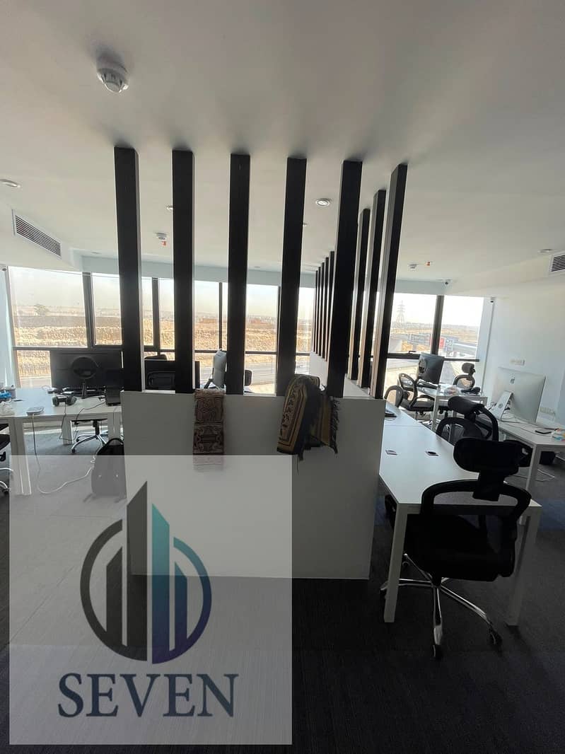 *100 sqm air-conditioned office, licensed in Rehana Plaza, the most upscale administrative building, Zahraa El Maadi for major companies* - Widok 3