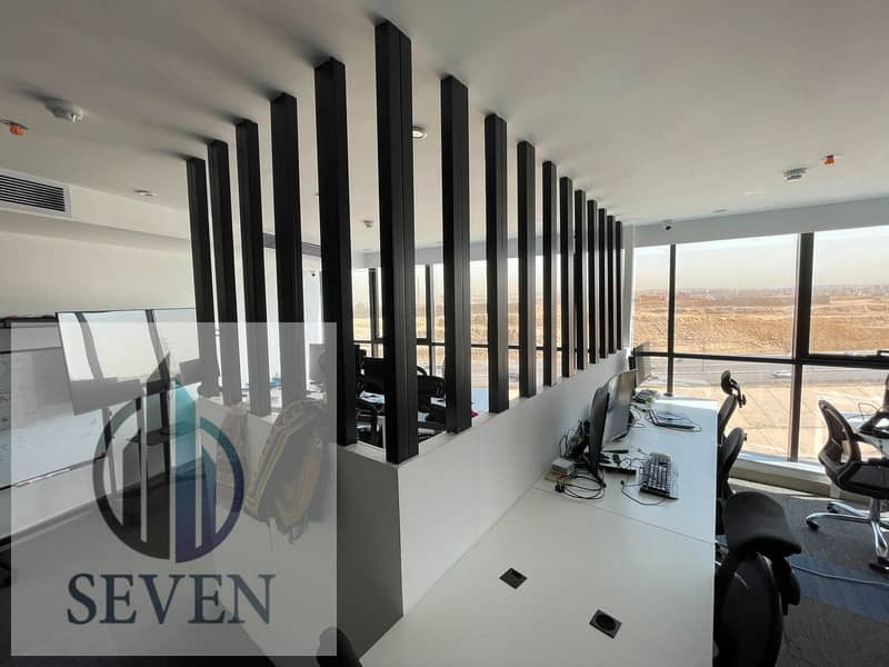 *100 sqm air-conditioned office, licensed in Rehana Plaza, the most upscale administrative building, Zahraa El Maadi for major companies* - Widok 4